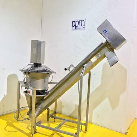 Dima Mozzarella Curd Shredder with Elevated Screw Conveyor